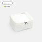 white no 3 polyester travel compression organizer,front 