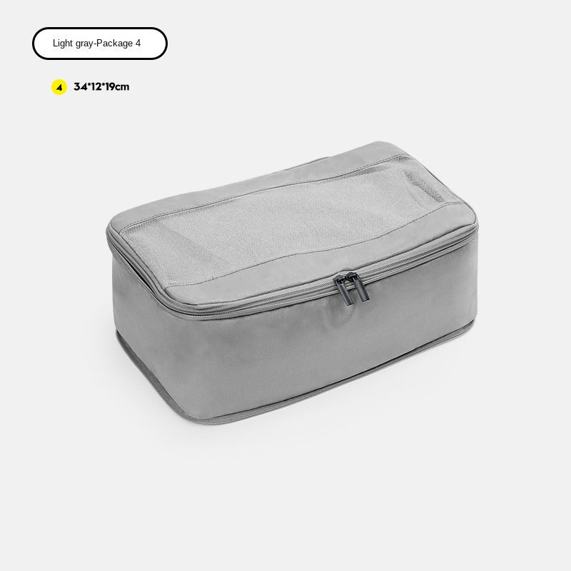 light gray no 4 polyester travel compression organizer,front 