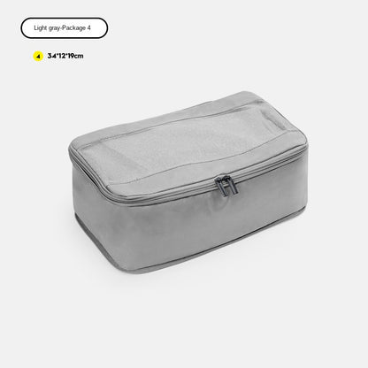 light gray no 4 polyester travel compression organizer,front 