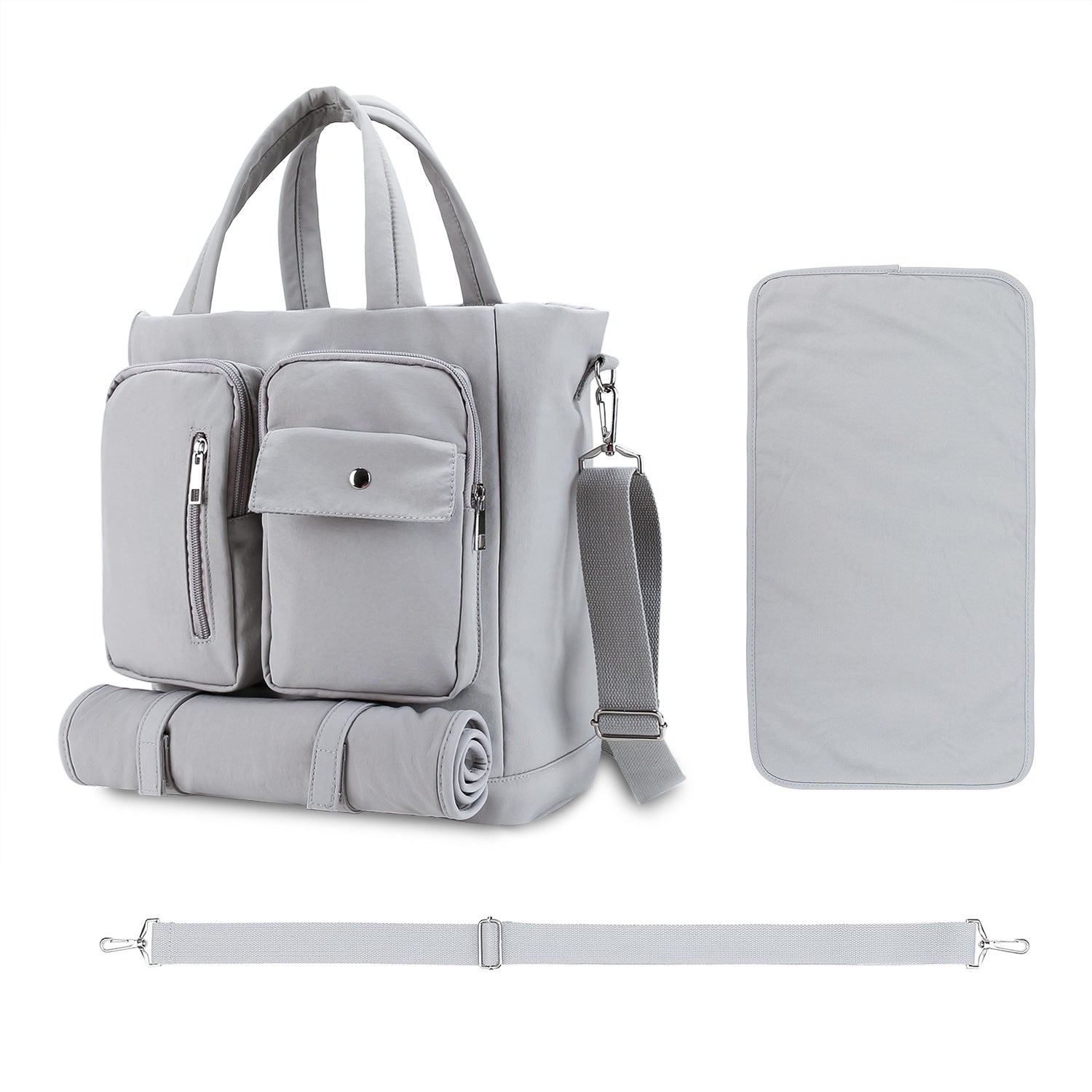 Travel diaper bag with portable changing pad for wholesale baby products