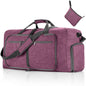 ant deep purple nylon foldabletravel duffel bag,custom,front