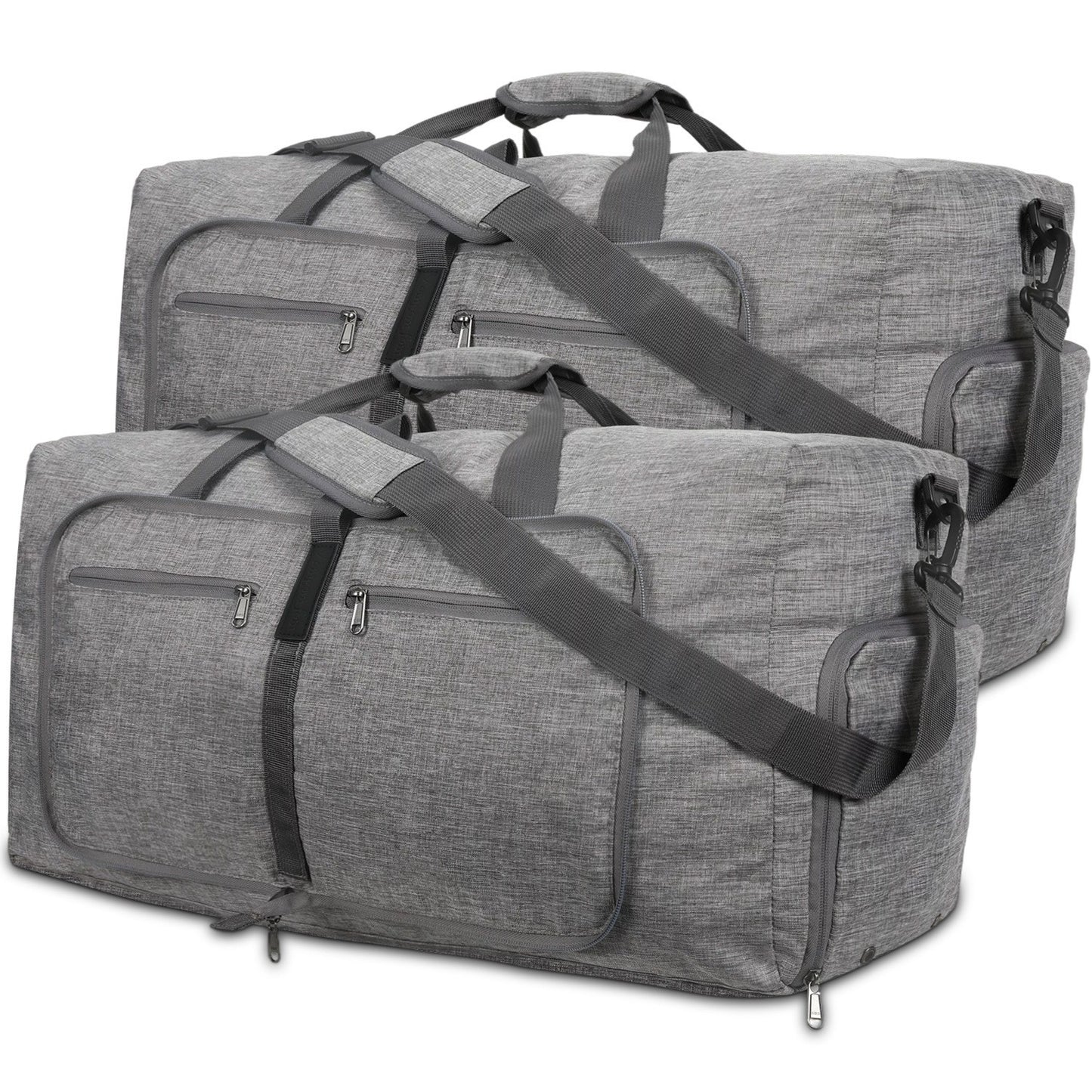 ant gray lining nylon foldabletravel duffel bag,custom,front