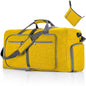 ant lemon yellow nylon foldabletravel duffel bag,custom,front