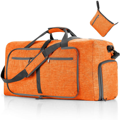 ant orange nylon foldabletravel duffel bag,custom,front