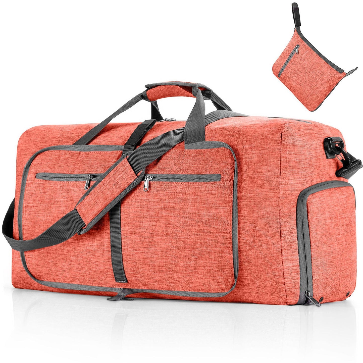 ant powder nylon foldabletravel duffel bag,custom,front