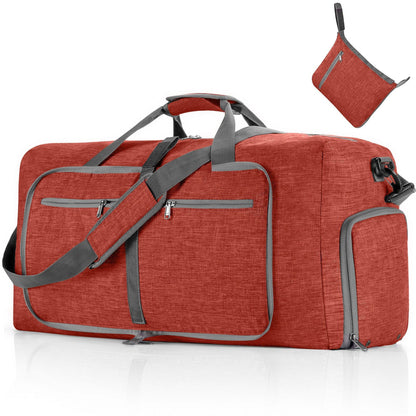 ant red nylon foldabletravel duffel bag,custom,front