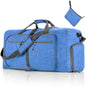ant sky blue nylon foldabletravel duffel bag,custom,front