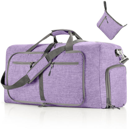 ant violet nylon foldabletravel duffel bag,custom,front
