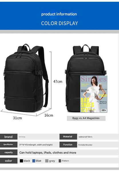 black fanlosn travel laptop backpack with rain cover,custom,dimensions