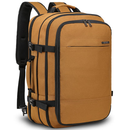 khaki fanlosn small size travel laptop backpack,custom,side
