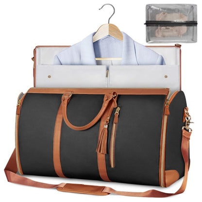 black brown pu travel luggage bag,women,front