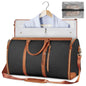 black brown pu travel luggage bag,women,front