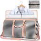 black stripes pu travel luggage bag,women,front