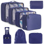 dark blue nylon fanlosn travel packing organizers,custom,front