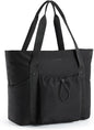 black waterproof women travel tote bag,custom,front