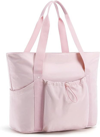 pink waterproof women travel tote bag,custom,front