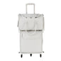 gray oxford trolley pet bag,suit,front 02