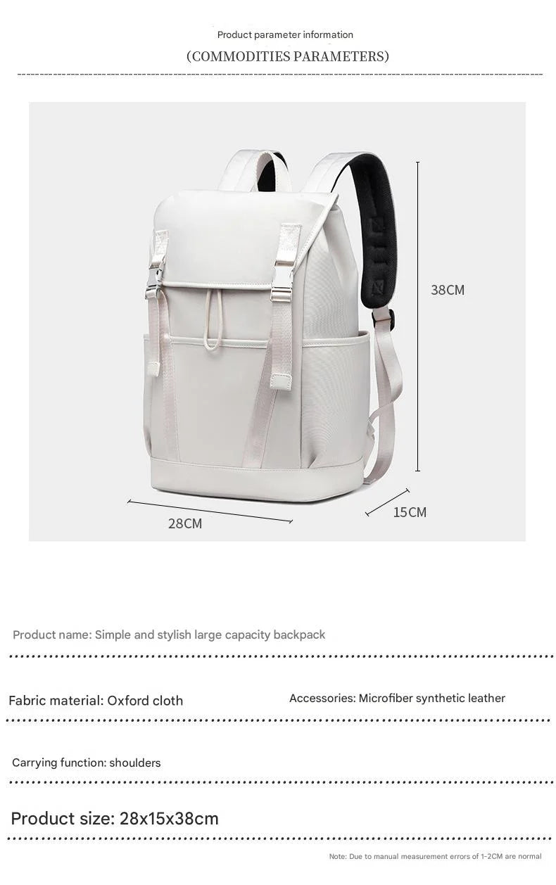 custom backpack size specification 28x15x38cm