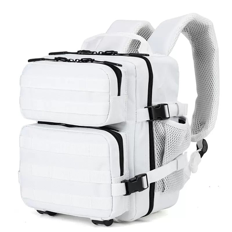 white mini sports backpack for gym travel camping and outdoor activities