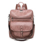 pink pu women bagpack,women,front