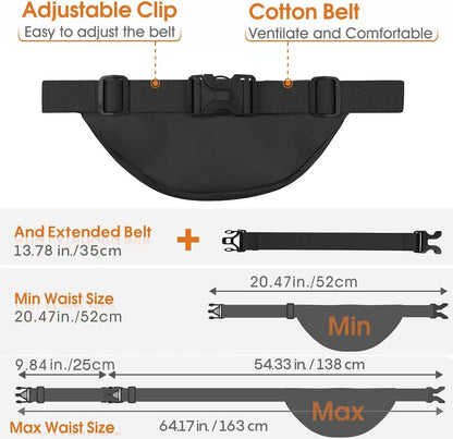 Custom Multi-Pocket Waist Bag - Personalized Logo & Colors - Water-Resistant Outdoor Belt Pouch
