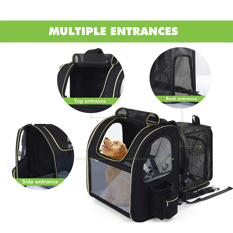 Customized Pet Backpack Cat Backpack Back Expandable with Breathable Mesh for Small Dogs Dogs and Cats Dog Backpack