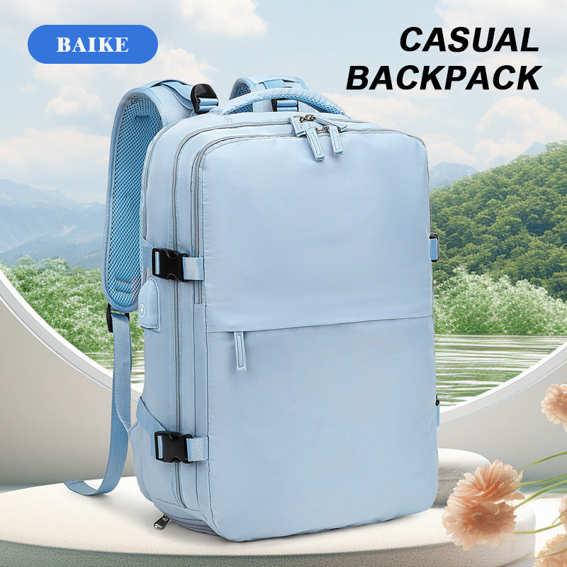 Customized Spot Multi-Functional Women's Backpack Large Capacity Waterproof Dry Wet Separation Luggage Computer Backpack