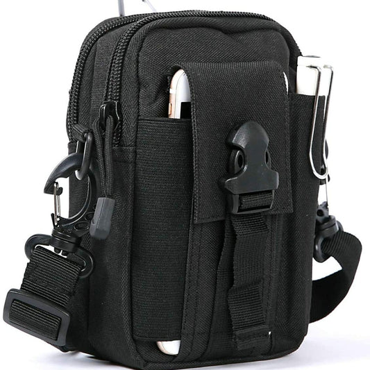 Customized Outdoor Waterproof Cell Phone Belt Bag Pannier Bag Tactical Shoulder Bag Tactical Waist Pack Shoulder Messenger Bag