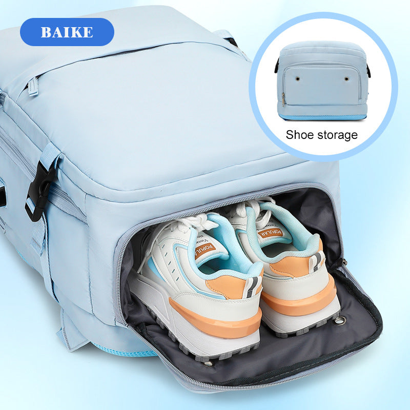 Customized Spot Multi-Functional Women's Backpack Large Capacity Waterproof Dry Wet Separation Luggage Computer Backpack