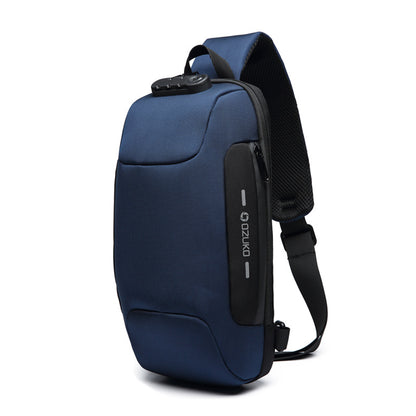 Customizable Men's Chest Bag - Outdoor Tactical Waterproof Shoulder Bag