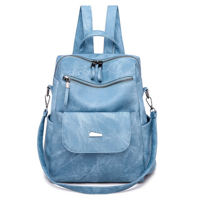 Customizable Korean Women's Backpack - PU Leather Ladies Backpack