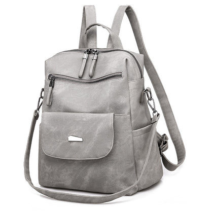 Customizable Korean Women's Backpack - PU Leather Ladies Backpack