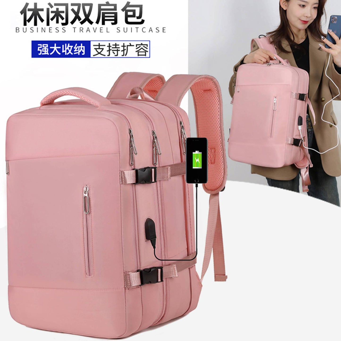 Customized Travel Backpack Wholesale Women's Large Capacity Oversized Lightweight Multifunctional Luggage Backpack Short Trip Difference Travel Bag