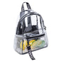 Customizable Thickened PVC Transparent Ladies Backpack Waterproof  Girls Schoolbag