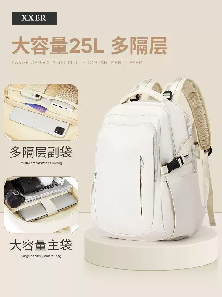 Men's Backpack School Bag Lightweight and Large Capacity Travel Backpack for Women Leisure Laptop Short Business Trip Travel Luggage Bag