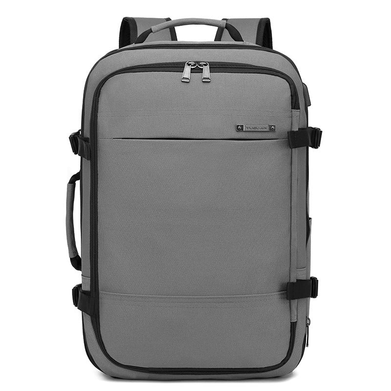 Custom New Business Backpack Men's Large Capacity Scalable Travel Backpack USB Charging Multifunctional Waterproof Computer Bag