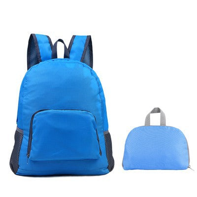 Customized Korean-Style Outdoor Multi-Functional Travel Leisure Folding Backpack Training Class Student Schoolbag with Logo Printing