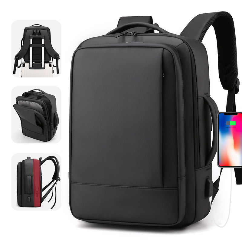 Customized Men's Backpack Backpack Wholesale Expansion Backpack Fashion Foreign Trade Backpack Men's Commuter Computer Bag