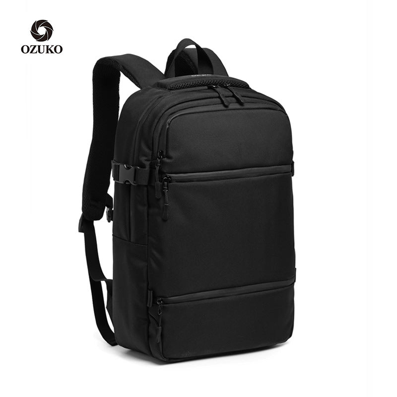 Custom New Backpack Men's Business Computer Bag Korean Casual Middle School Student Bag Travel Waterproof Rucksack