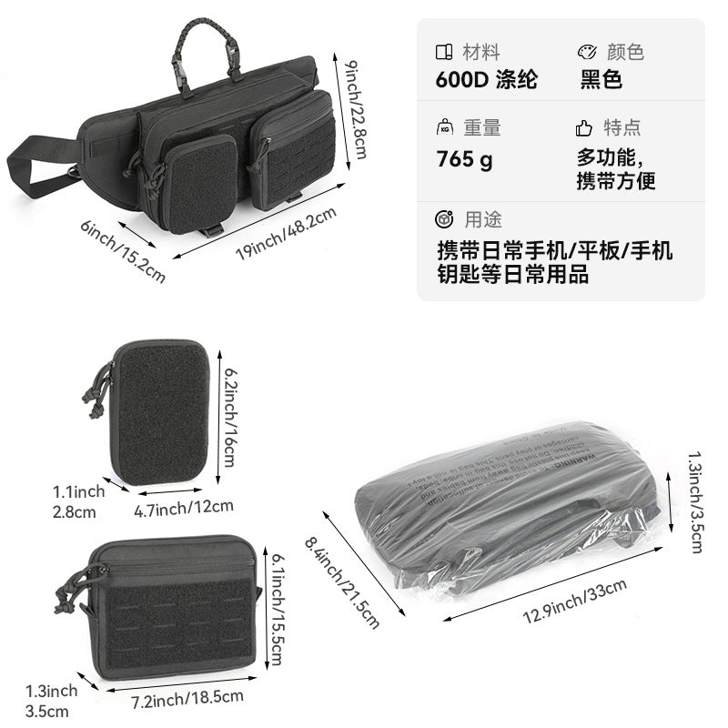 Factory Customized European and American Style Tactical Waist Pack Storage Mobile Phone Wallet Outdoor Riding Waist Bag