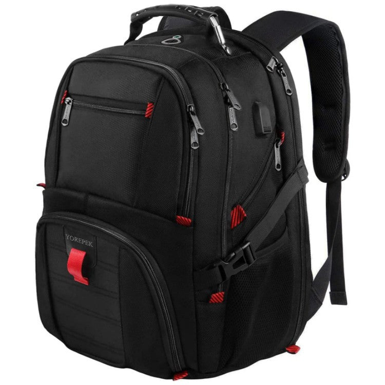 Customized Large Travel Laptop Backpack with USB Charging Port Fits 17 Inch Laptop