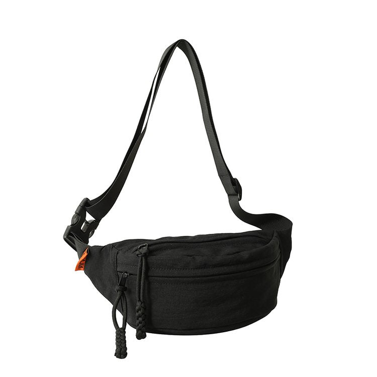 Wholesale Customizable Sports Chest Bag Solid Color Fashion Messenger Bag Couple Outdoor Casual Waist Bag Shoulder Bag Summer Sports Bag