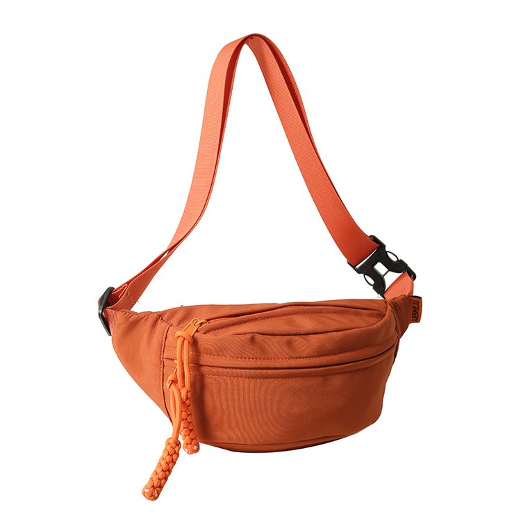 Wholesale Customizable Sports Chest Bag Solid Color Fashion Messenger Bag Couple Outdoor Casual Waist Bag Shoulder Bag Summer Sports Bag