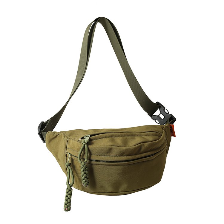 Wholesale Customizable Sports Chest Bag Solid Color Fashion Messenger Bag Couple Outdoor Casual Waist Bag Shoulder Bag Summer Sports Bag