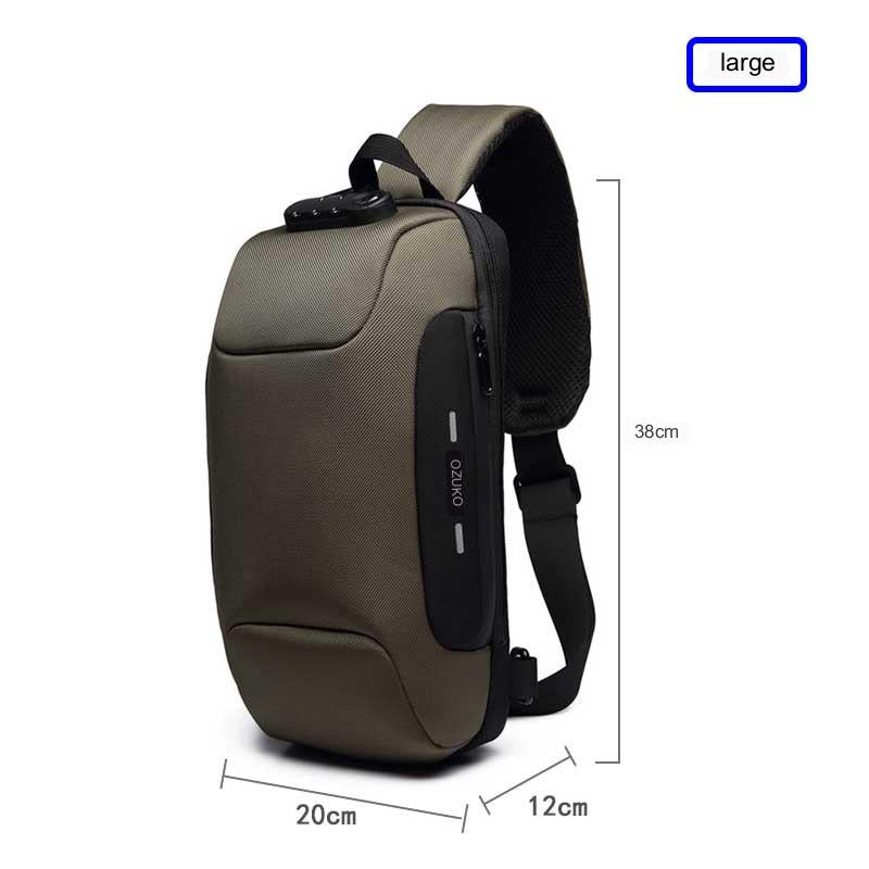 Wholesale Customizable High Quality New Men's Chest Bag Sports Messenger Bag Boys Outdoor Tactical Waterproof Men's Bag Shoulder Bag