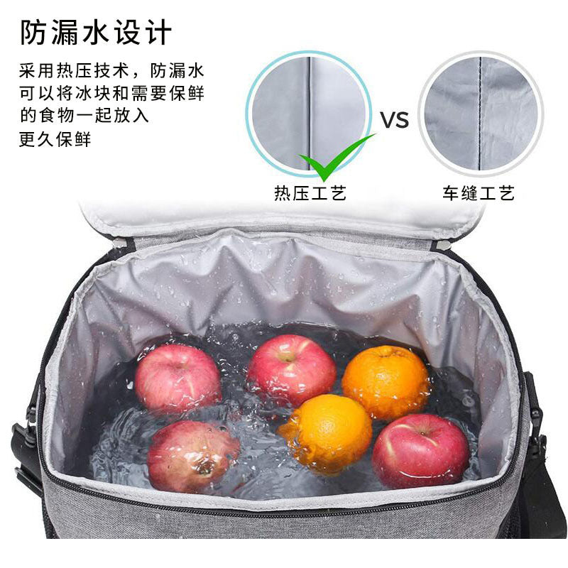 Customizable Oxford Cloth Thermal Insulation Bag Spot Outdoor Portable Large Capacity Ice Bag Spot Thermal Insulation Cold Preservation Picnic Bento Lunch Bag