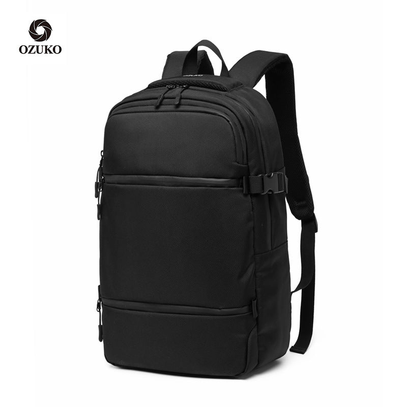 Custom New Backpack Men's Business Computer Bag Korean Casual Middle School Student Bag Travel Waterproof Rucksack