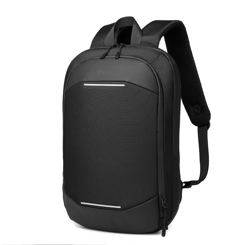 Custom Thin Computer Backpack Men's 14-Inch Simple Business Backpack Lightweight Casual Scalable Schoolbag