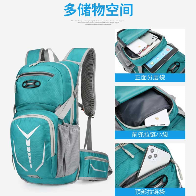 Customized Sports Backpack Hiking Bag Cycling Helmet Bag Outdoor Bicycle Hydration Backpack Multifunctional Hiking Backpack