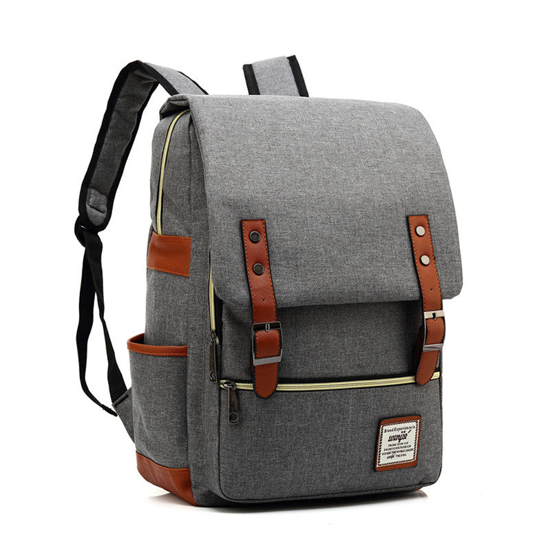 Customized New Product USB Personalized Retro Men's and Women's Outdoor Canvas Large Travel Backpack Fashion Backpack Wholesale